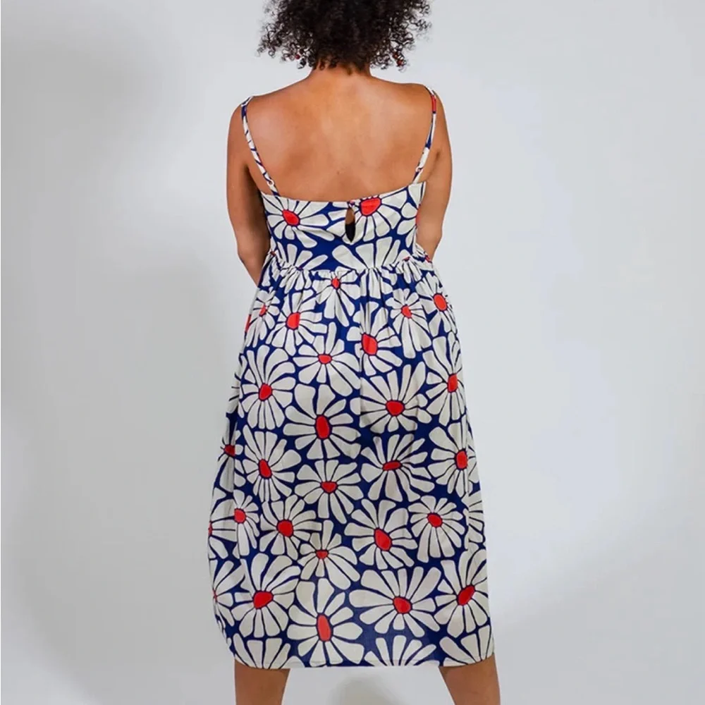 Mata Traders Sofia Midi Dress in Navy Floral in size XL - Picture 4 of 13